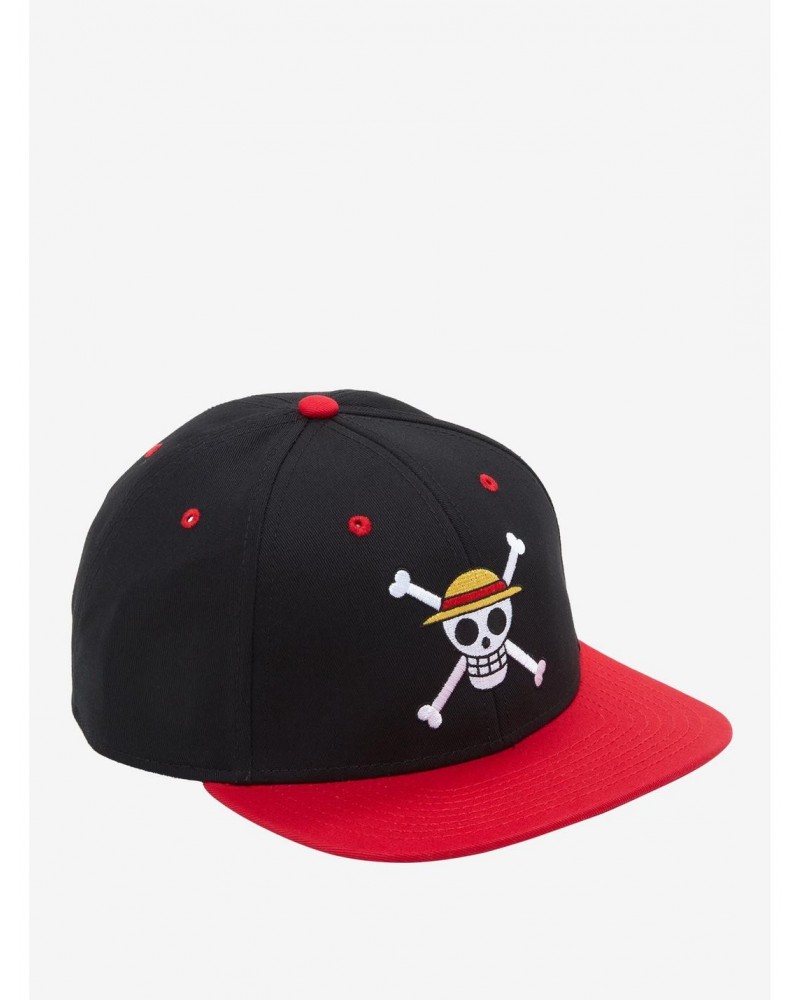 One Piece Straw Hats Jolly Roger Snapback Hat $5.29 Hats