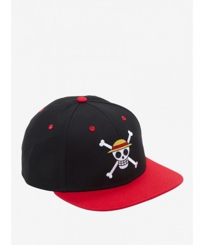 One Piece Straw Hats Jolly Roger Snapback Hat $5.29 Hats