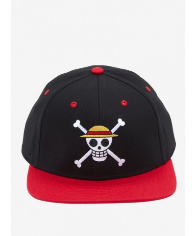 One Piece Straw Hats Jolly Roger Snapback Hat $5.29 Hats