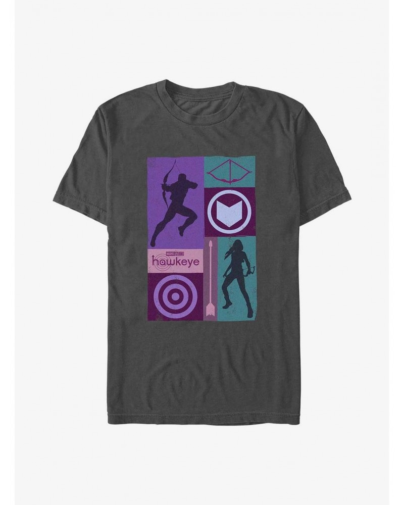 Marvel Hawkeye Icon Boxes T-Shirt $9.56 T-Shirts