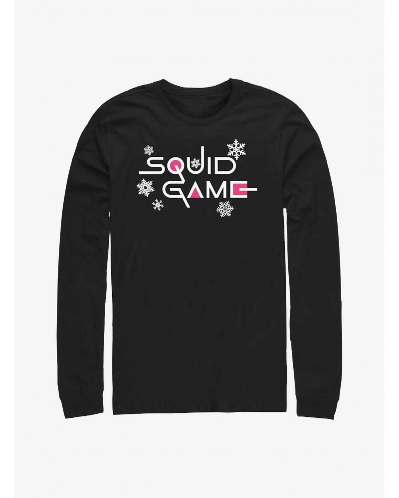 Squid Game Snowflake Logo Long-Sleeve T-Shirt $12.63 T-Shirts