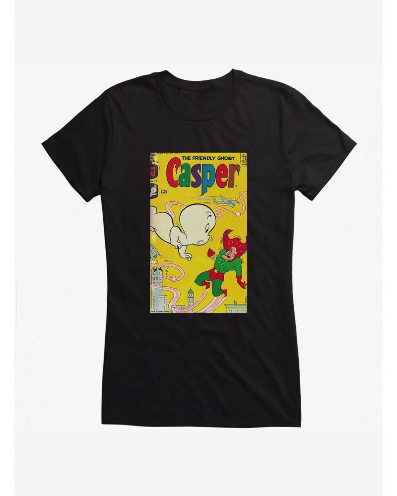 Casper The Friendly Ghost Superhero Comic Cover Girls T-Shirt $12.45 T-Shirts