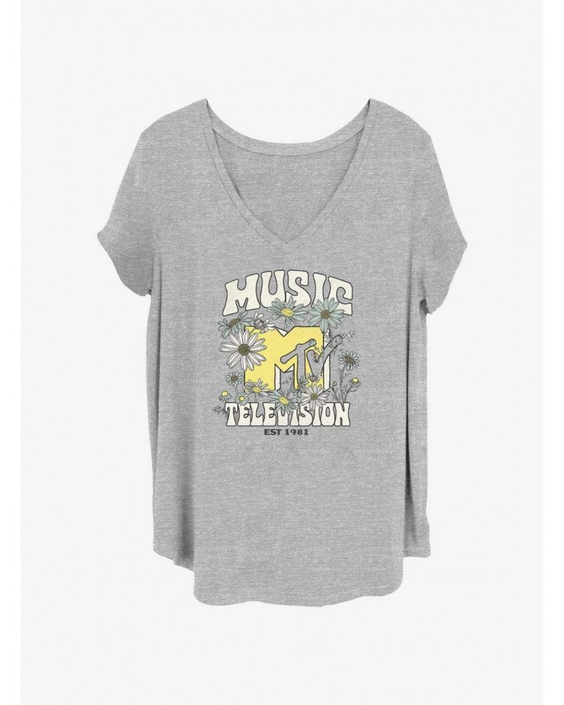 MTV Wildflowers Logo Girls T-Shirt Plus Size $8.55 T-Shirts