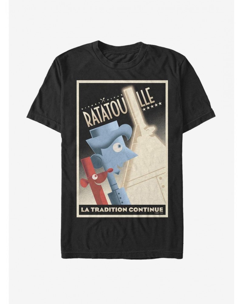 Disney Pixar Ratatouille La Tradition Poster T-Shirt $7.27 T-Shirts