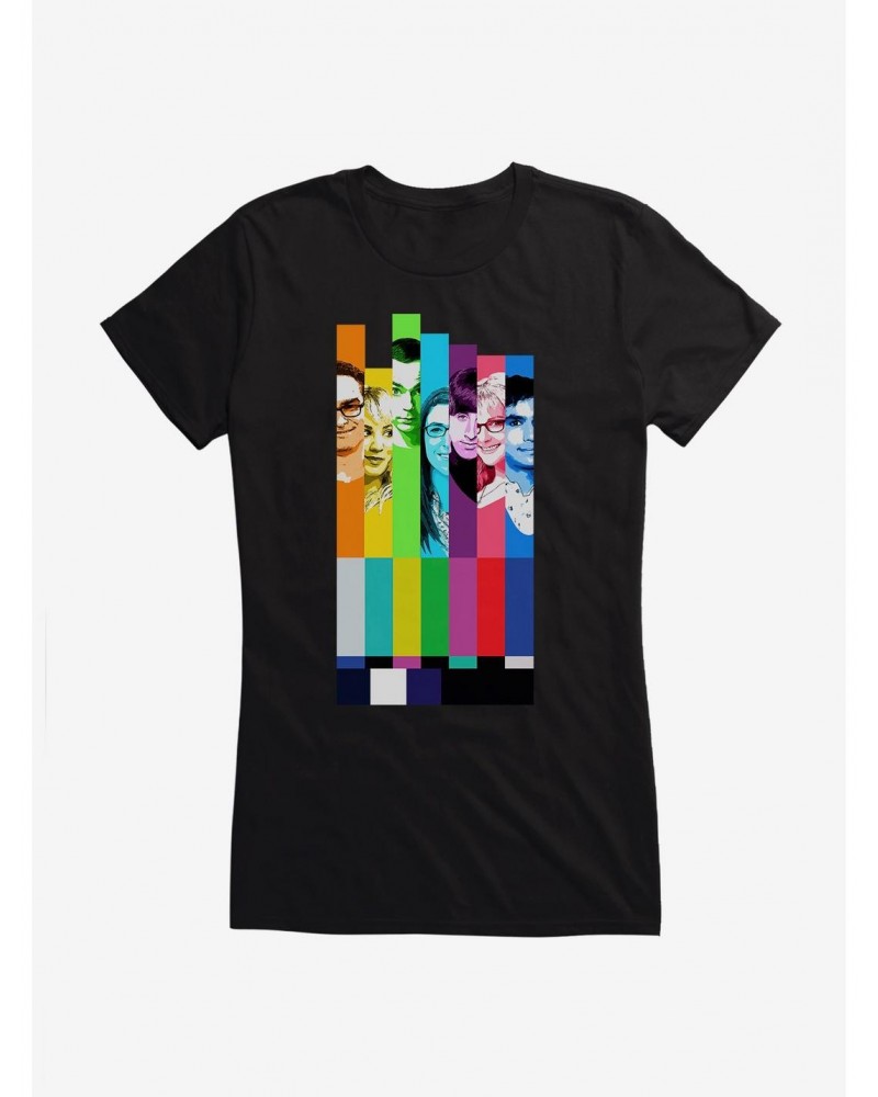 The Big Bang Theory Vertical Lines Girls T-Shirt $7.17 T-Shirts