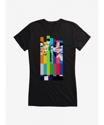 The Big Bang Theory Vertical Lines Girls T-Shirt $7.17 T-Shirts