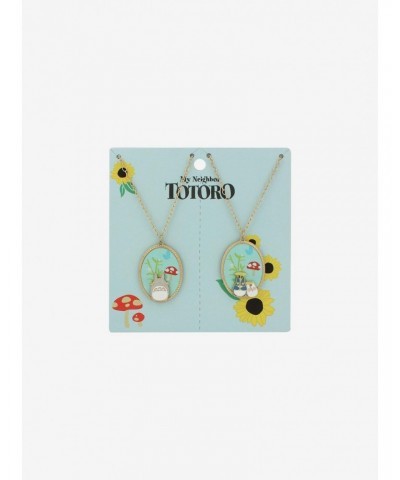 Studio Ghibli My Neighbor Totoro Embroidered Pendant Best Friend Necklace Set $4.13 Necklace Set