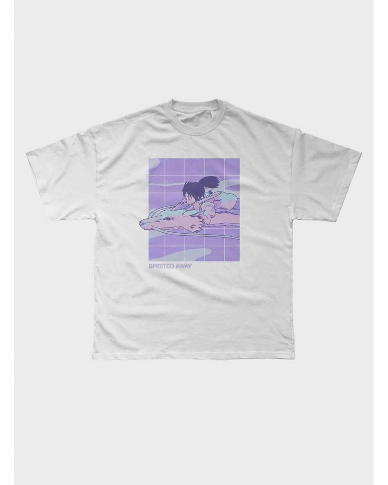 Studio Ghibli Spirited Away Flying Boyfriend Fit Girls T-Shirt $8.76 T-Shirts