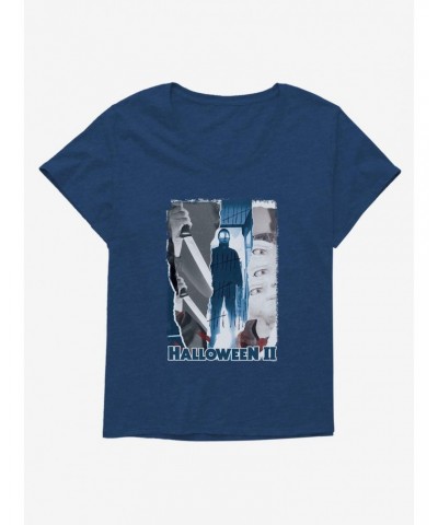 Halloween II Michael Myers Slasher Panels Girls T-Shirt Plus Size $7.42 T-Shirts