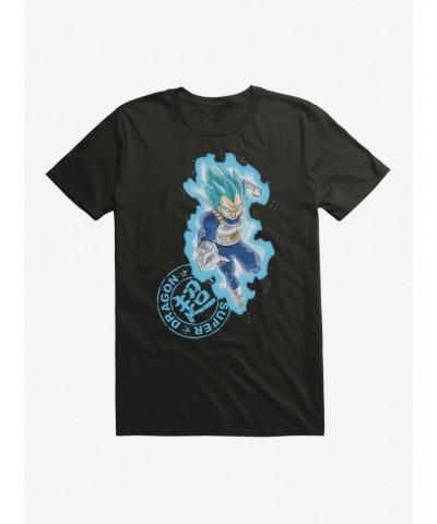 Dragon Ball Super Super Saiyan Blue Vegeta Extra Soft T-Shirt $14.05 T-Shirts