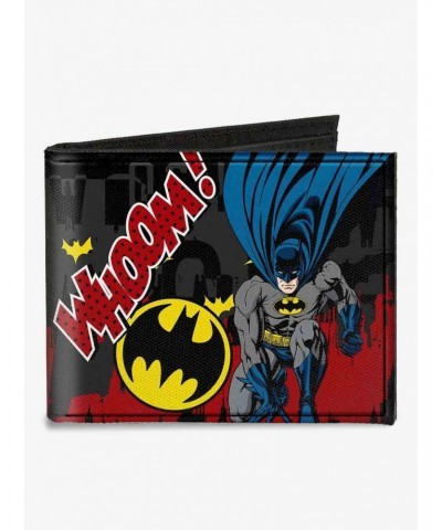 DC Comics Batman Action Poses Whoom Canvas Bifold Wallet $8.57 Wallets