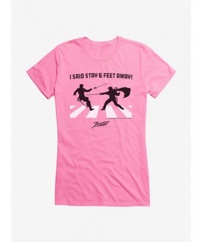 Zorro Six Feet Away Girls T-Shirt $6.77 T-Shirts