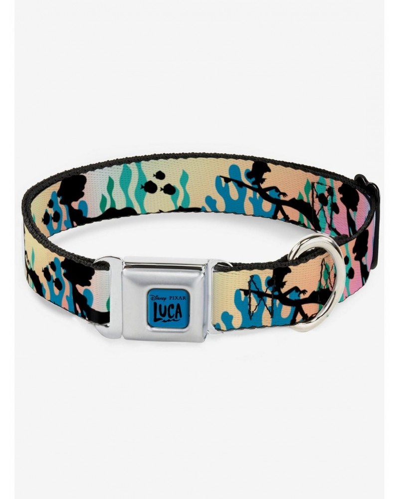 Luca and Alberto Sea Monsters Underwater Seatbelt Dog Collar $8.47 Pet Collars