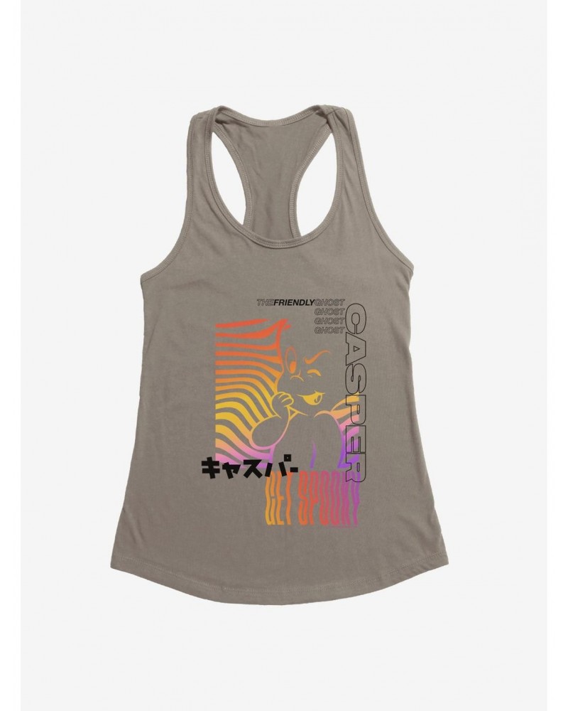 Casper The Friendly Ghost Virtual Raver Groovy Or Spooky Girls Tank $11.95 Tanks