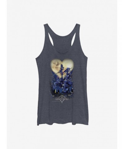 Disney Kingdom Hearts Poster Logo Girls Tank Htr $9.74 Tanks