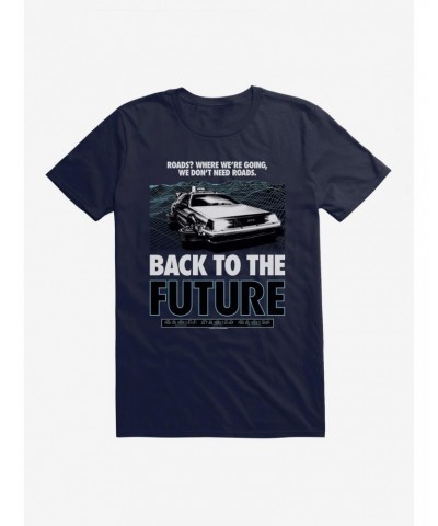 Back To The Future No Roads T-shirt $7.46 T-Shirts