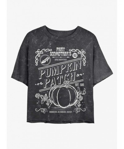 Disney Cinderella Fairy Godmother's Pumpkin Patch Mineral Wash Crop Girls T-Shirt $8.67 T-Shirts