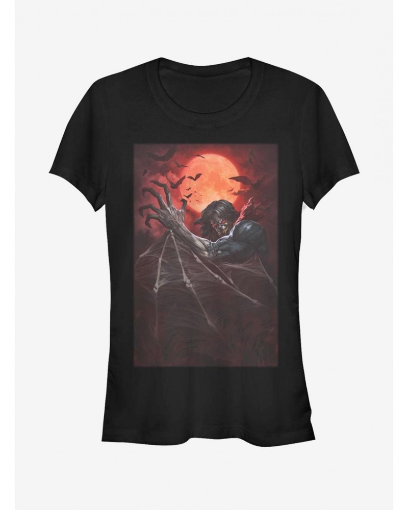 Marvel Morbius Painted Morbius Girls T-Shirt $8.17 T-Shirts