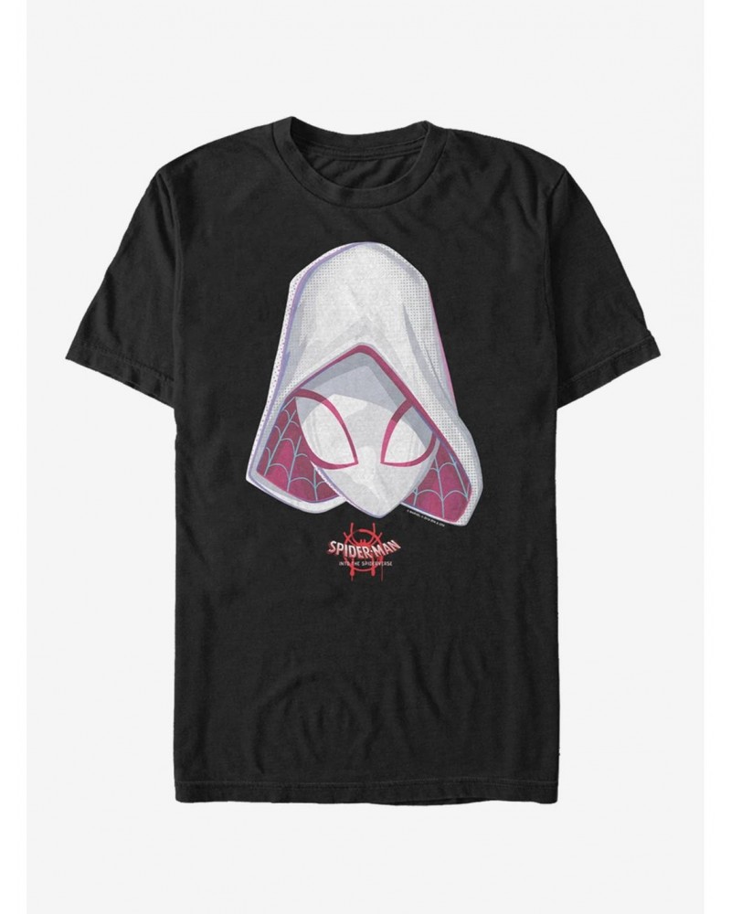 Marvel Spider-Man: Into The Spider-Verse Ghost-Spider Face T-Shirt $6.99 T-Shirts