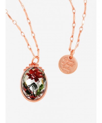 Disney Beauty And The Beast Rose Layered Necklace $6.32 Necklaces