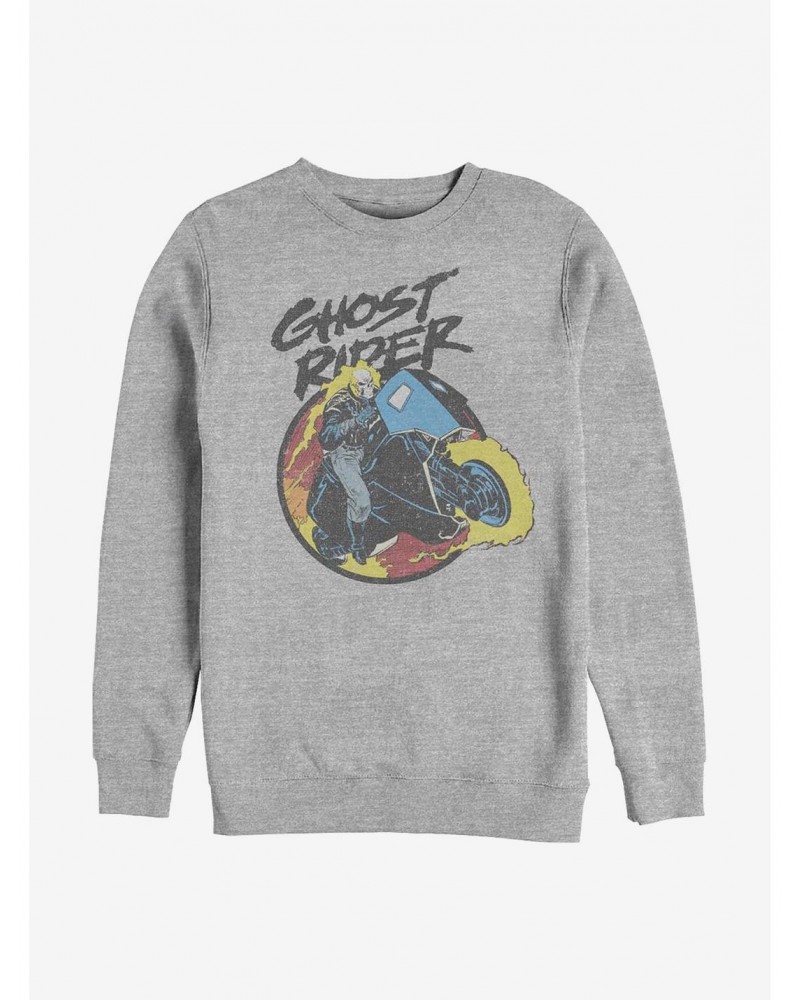 Marvel Ghost Rider Ghost Rider 90's Sweatshirt $10.04 Sweatshirts