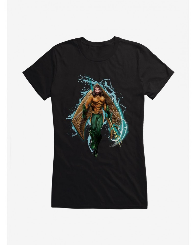 DC Comics Aquaman Our Hero Girls T-Shirt $5.98 T-Shirts