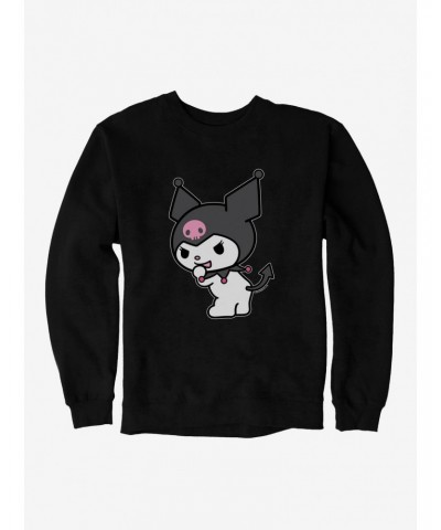 Kuromi Turning Giggle Sweatshirt $10.33 Sweatshirts