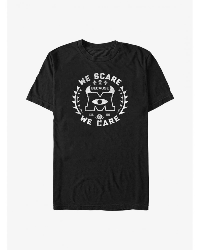 Disney Pixar Monsters Inc. We Scare Because We Care T-Shirt $8.41 T-Shirts