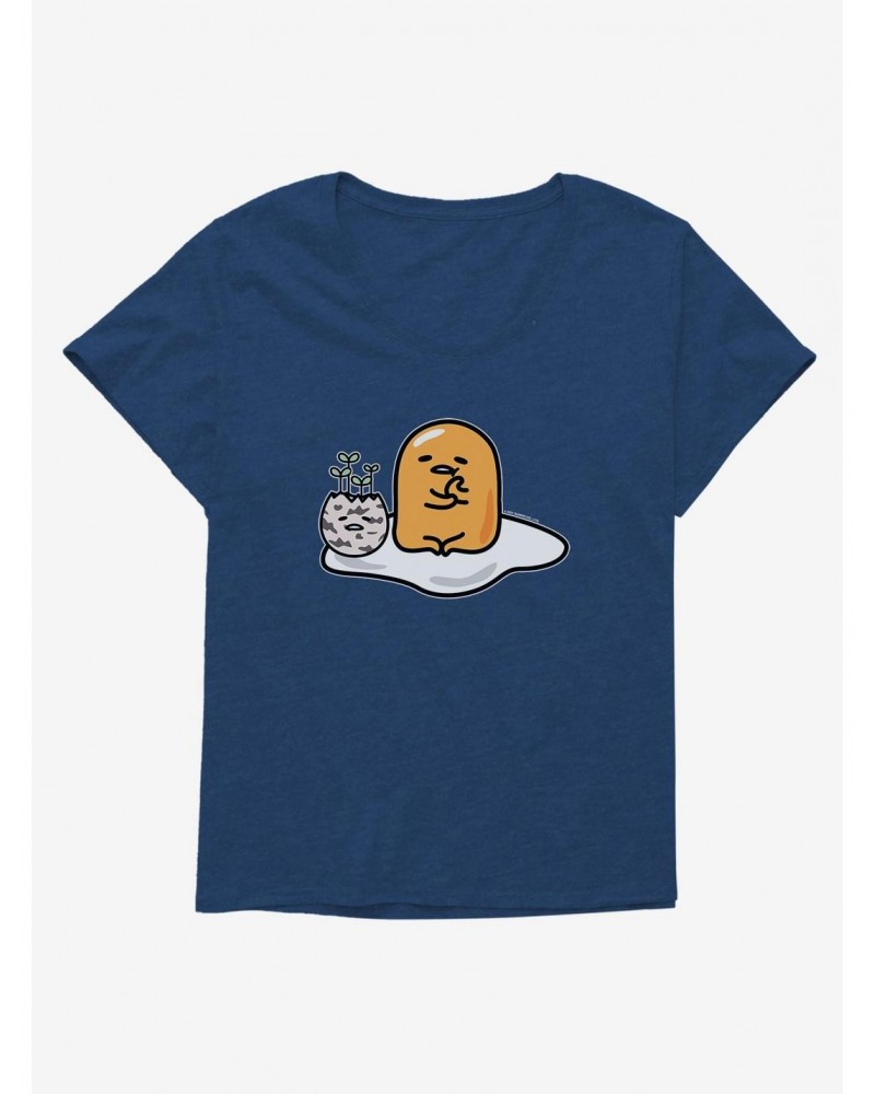 Gudetama Planted Girls T-Shirt Plus Size $10.17 T-Shirts