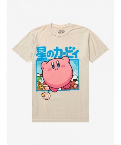 Kirby Snack Inhaler Boyfriend Fit Girls T-Shirt $6.97 T-Shirts