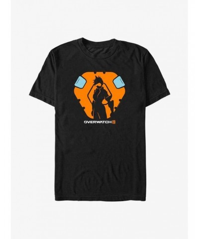 Overwatch 2 Tracer Silhouette T-Shirt $8.37 T-Shirts