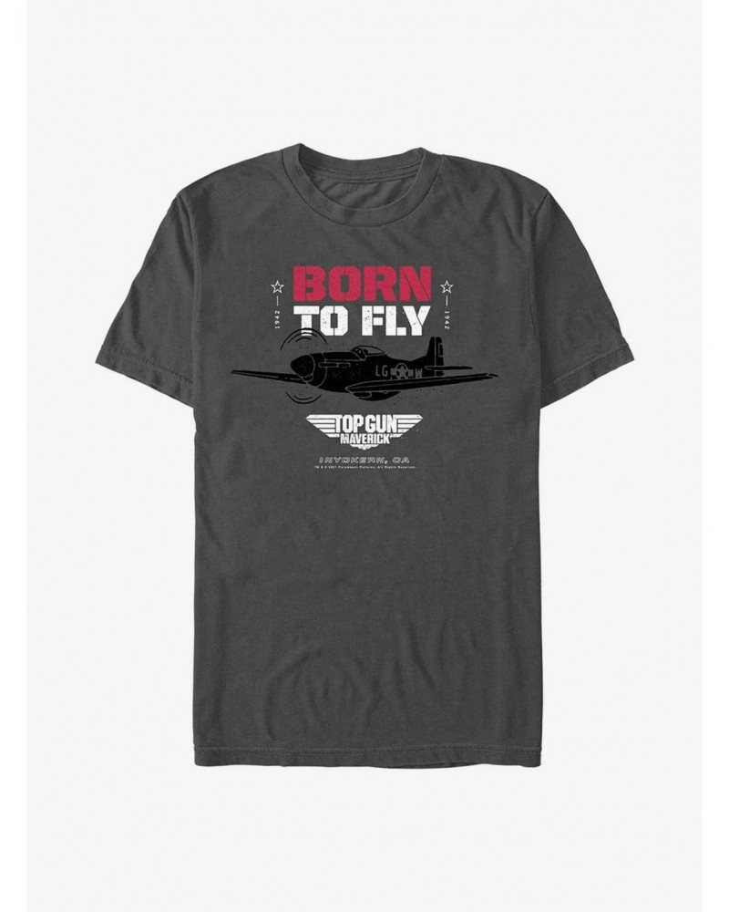 Top Gun Maverick Born To Fly T-Shirt $6.83 T-Shirts