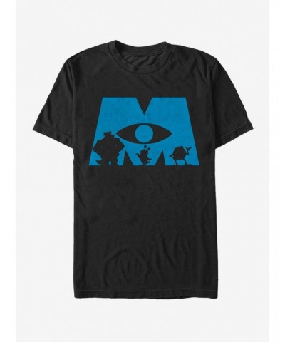 Monsters Inc. Logo Silhouette T-Shirt $8.99 T-Shirts