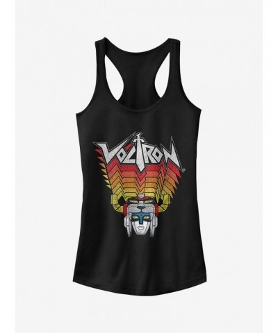 Voltron Robot Stripes Girls Tank Top $9.36 Tops