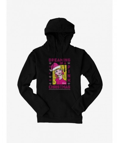 Barbie Dreaming Of A Pink Ugly Christmas Pattern Hoodie $16.16 Hoodies