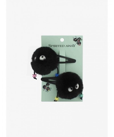 Studio Ghibli Spirited Away Soot Sprite Fuzzy Hair Clip Set $4.39 Clip Set