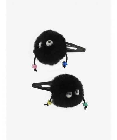 Studio Ghibli Spirited Away Soot Sprite Fuzzy Hair Clip Set $4.39 Clip Set