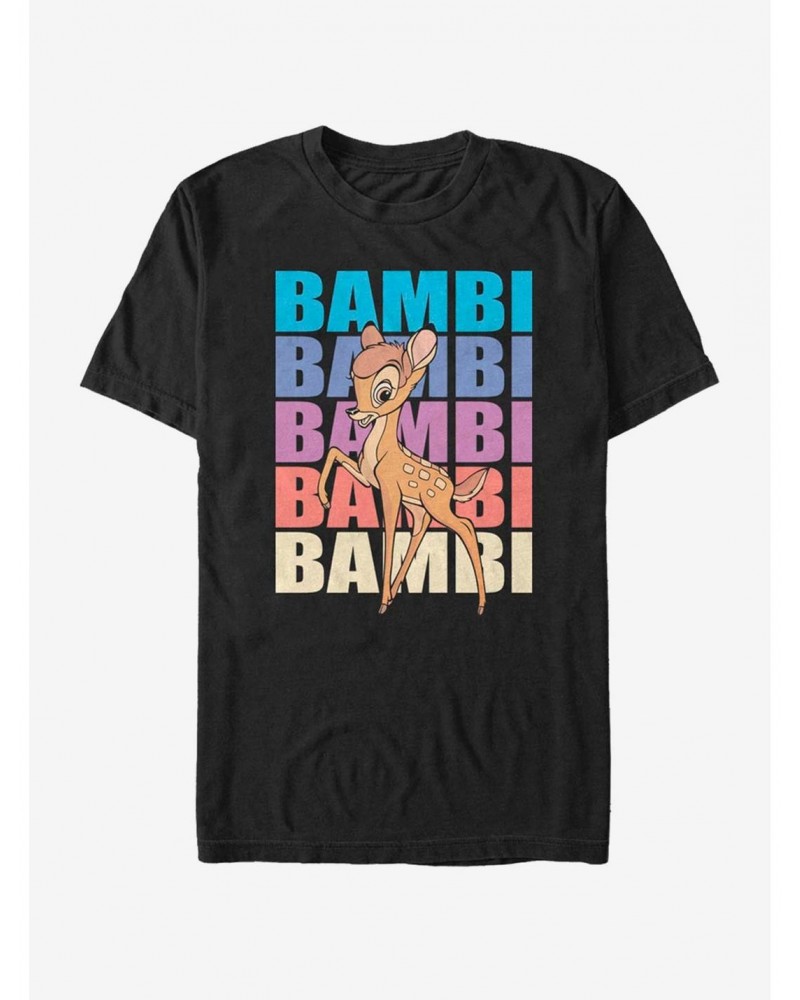 Disney Bambi Name Stacked T-Shirt $7.41 T-Shirts