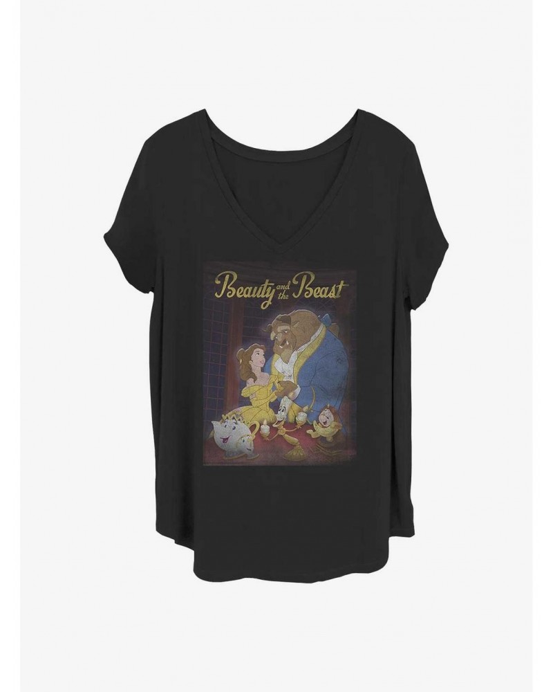 Disney Beauty and the Beast Classic Poster Girls T-Shirt Plus Size $7.17 T-Shirts