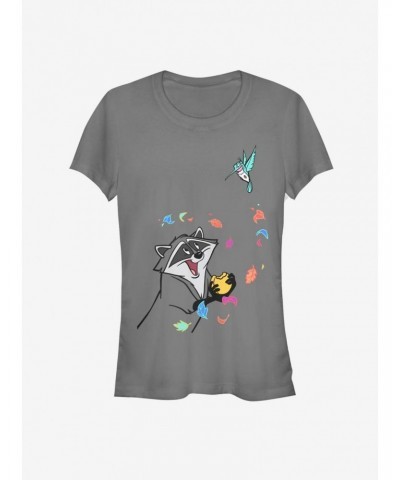 Disney Pocahontas Meeko and Flit Girls T-Shirt $6.77 T-Shirts