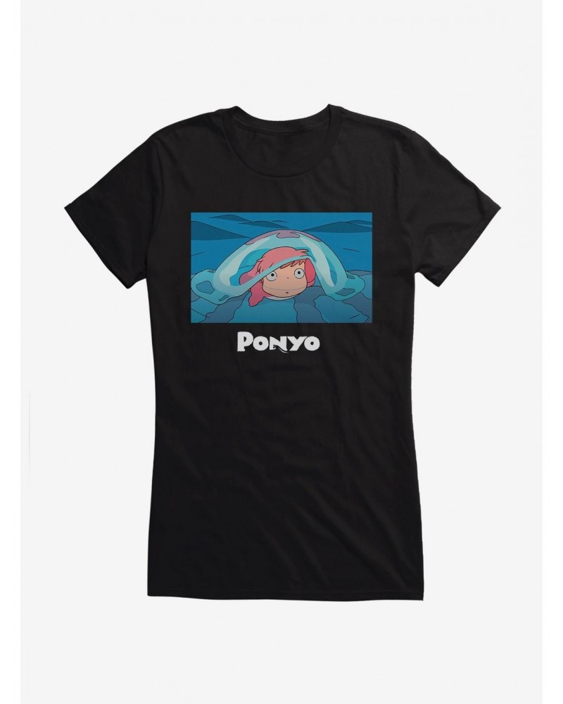 Studio Ghibli Ponyo Poster Art Girls T-Shirt $6.77 T-Shirts