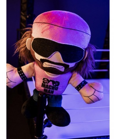 WWE Macho Man Randy Savage 8" Bleacher Creatures Kuricha Sitting Plush $9.41 Plush