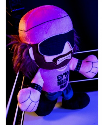 WWE Macho Man Randy Savage 8" Bleacher Creatures Kuricha Sitting Plush $9.41 Plush