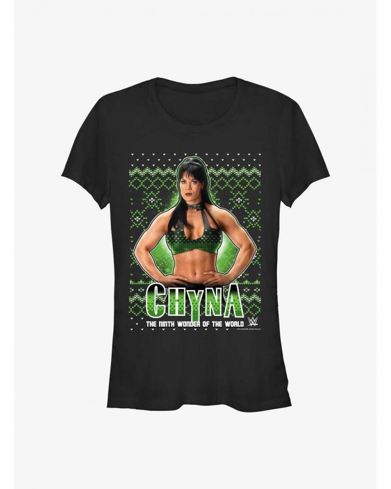 WWE Chyna Ninth Wonder Ugly Christmas Girls T-Shirt $9.76 T-Shirts