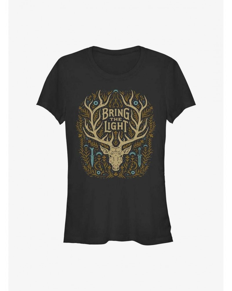 Shadow and Bone Bring The Light Stag Girls T-Shirt $11.45 T-Shirts