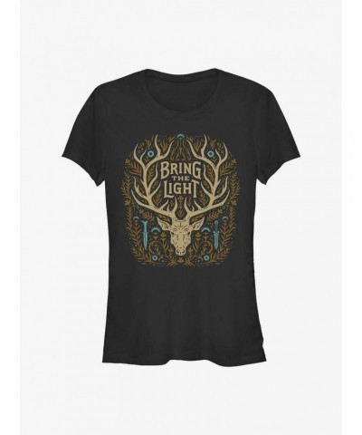 Shadow and Bone Bring The Light Stag Girls T-Shirt $11.45 T-Shirts