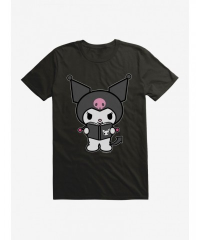 Kuromi Reading T-Shirt $5.74 T-Shirts