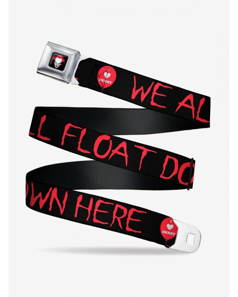 It Chapter Two I Love Derry Balloon We All Float Seatbelt Belt $8.47 Belts