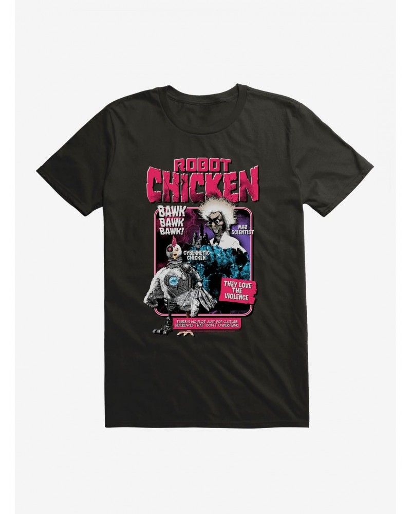 Robot Chicken They Love The Violence T-Shirt $6.50 T-Shirts