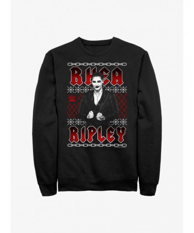 WWE Rhea Ripley Ugly Christmas Sweatshirt $10.04 Sweatshirts